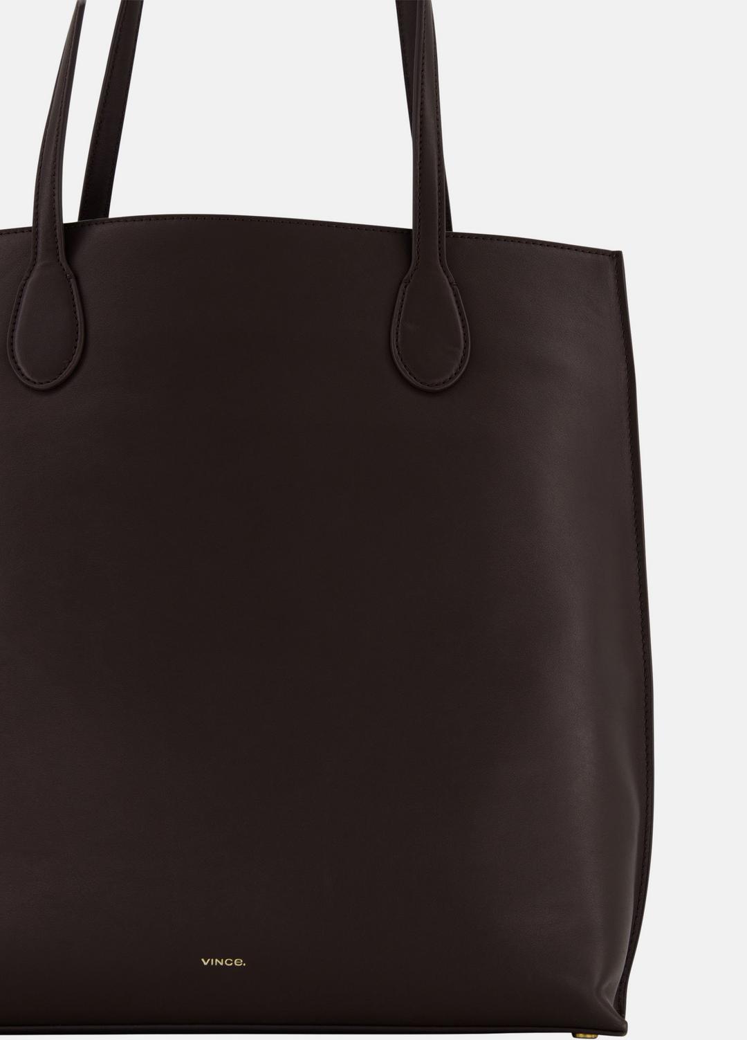 Athene Nappa Leather Tote in Handbags CACAO | VINCE Women