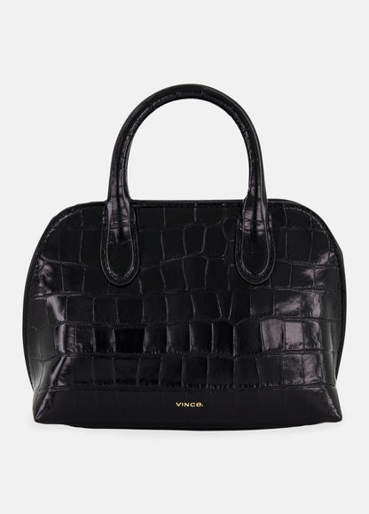 Delphine Croc-Embossed Leather Mini Bag in Matching Sets BLACK | VINCE Women