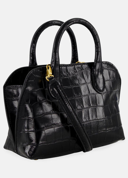 Delphine Croc-Embossed Leather Mini Bag in Matching Sets BLACK | VINCE Women