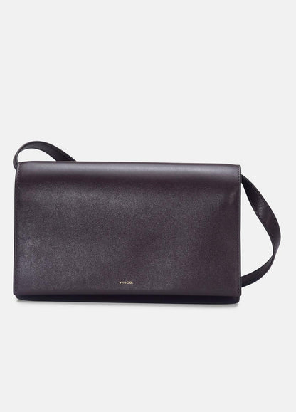 Leather Crossbody Wallet in Handbags FIG | VINCE Women