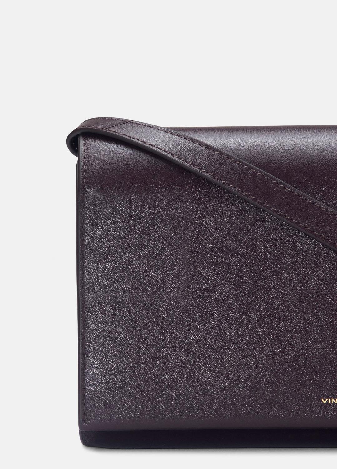 Leather Crossbody Wallet in Handbags FIG | VINCE Women