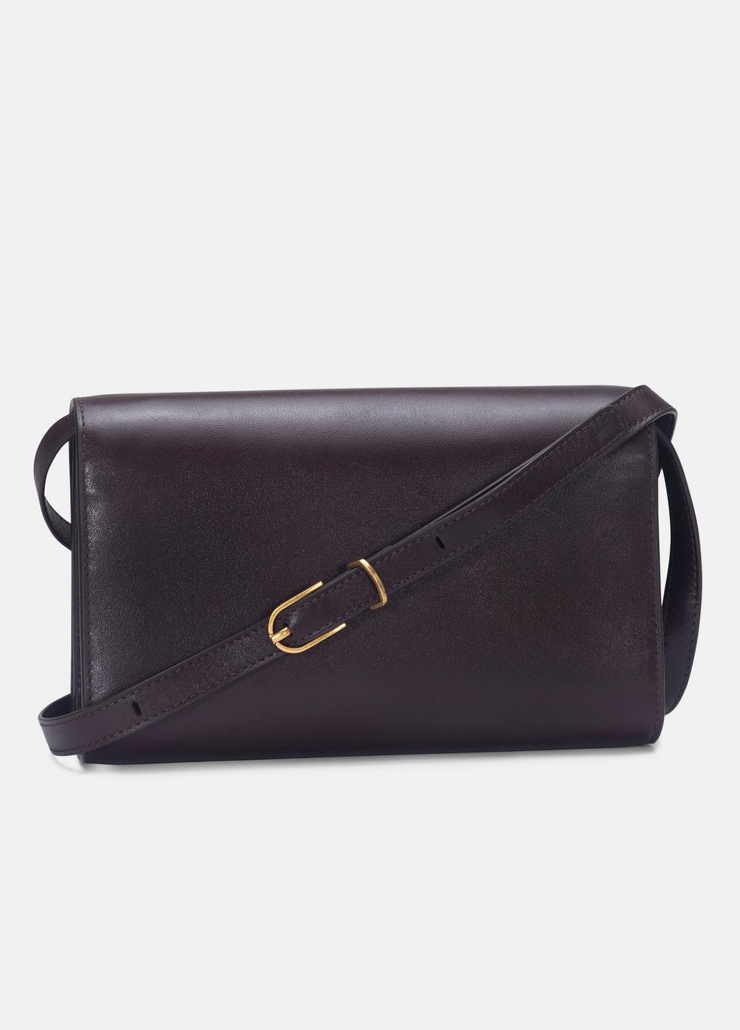 Leather Crossbody Wallet in Handbags FIG | VINCE Women
