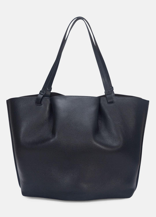 Ava Leather Tote in Handbags BLACK | VINCE Women