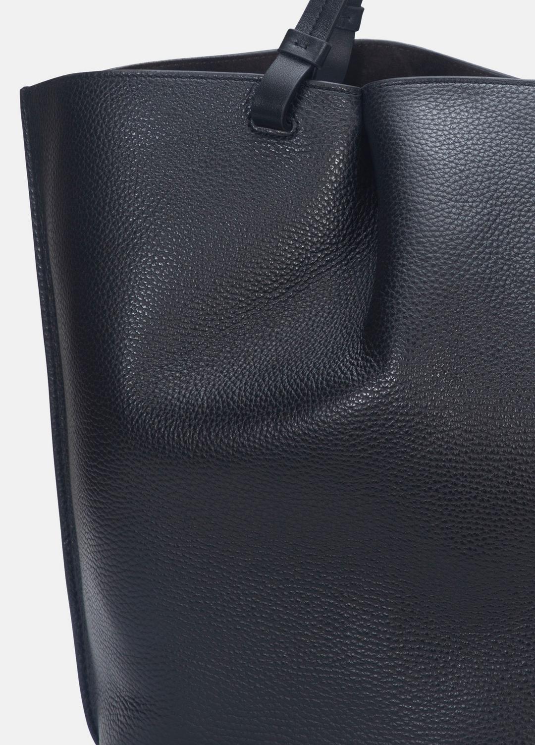 Ava Leather Tote in Handbags BLACK | VINCE Women