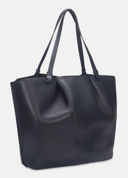 Ava Leather Tote in Handbags BLACK | VINCE Women
