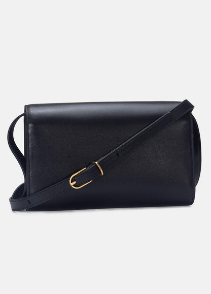 Leather Crossbody Wallet in Handbags BLACK | VINCE Women