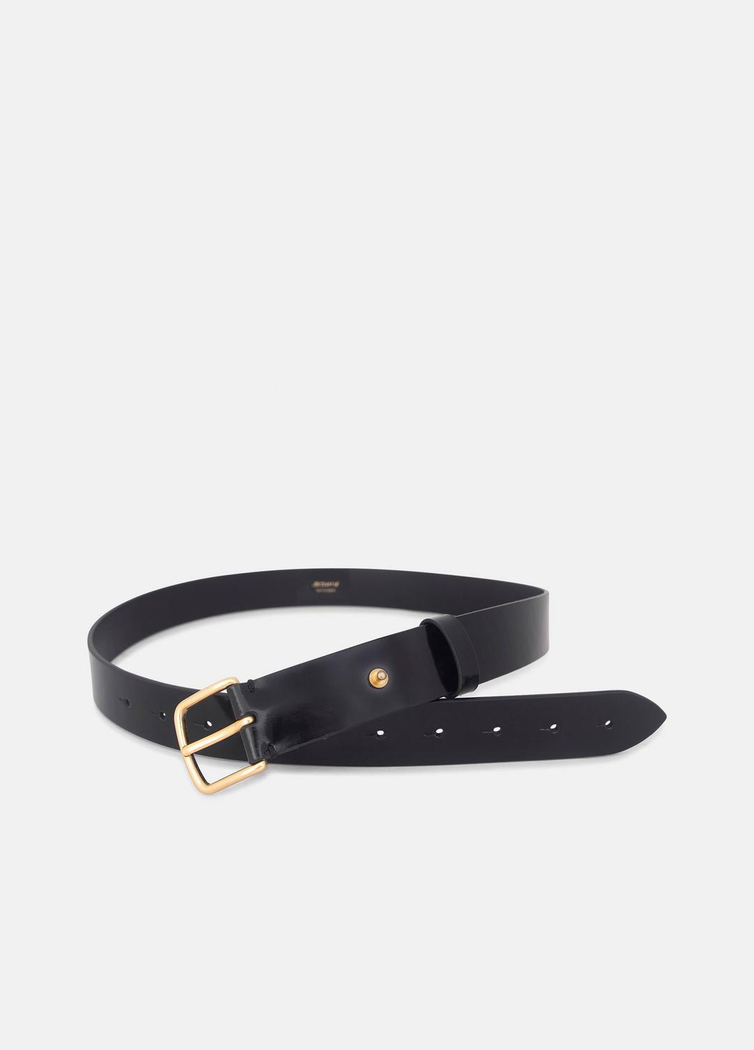 Women's 32mm Smooth Leather Belt in Belts BLACK | VINCE Women
