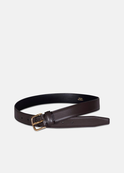 Women’s 32mm Stitched Leather Belt in Belts CACAO BROWN | VINCE Women