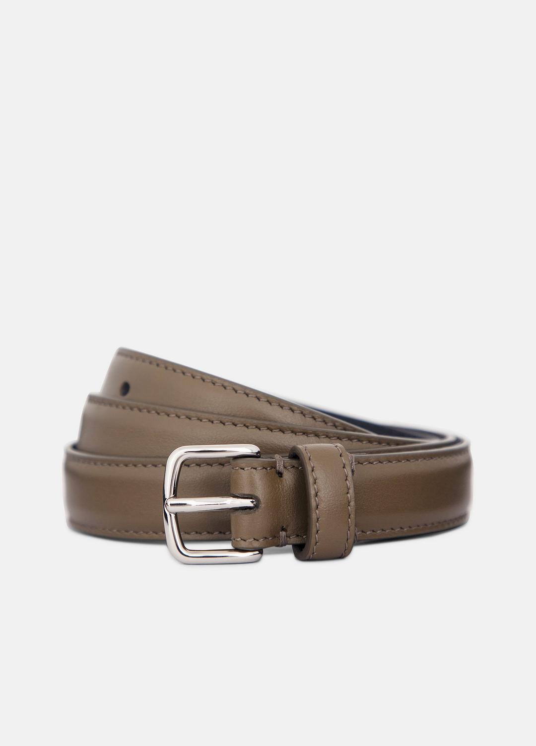 Women’s 20mm Stitched Leather Belt in Belts HAZEL VINE | VINCE Women