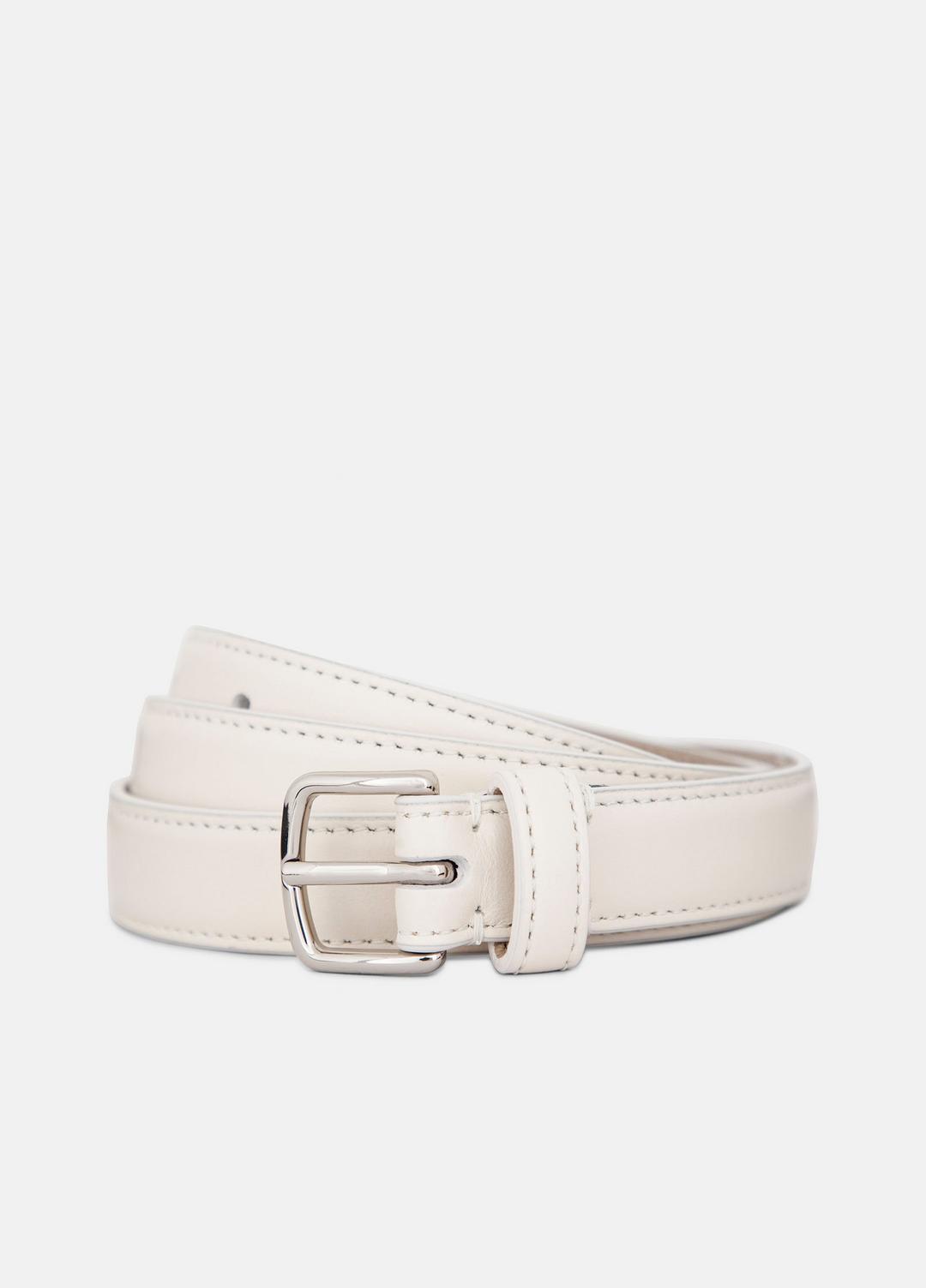 Women’s 20mm Stitched Leather Belt in Belts MILK | VINCE Women