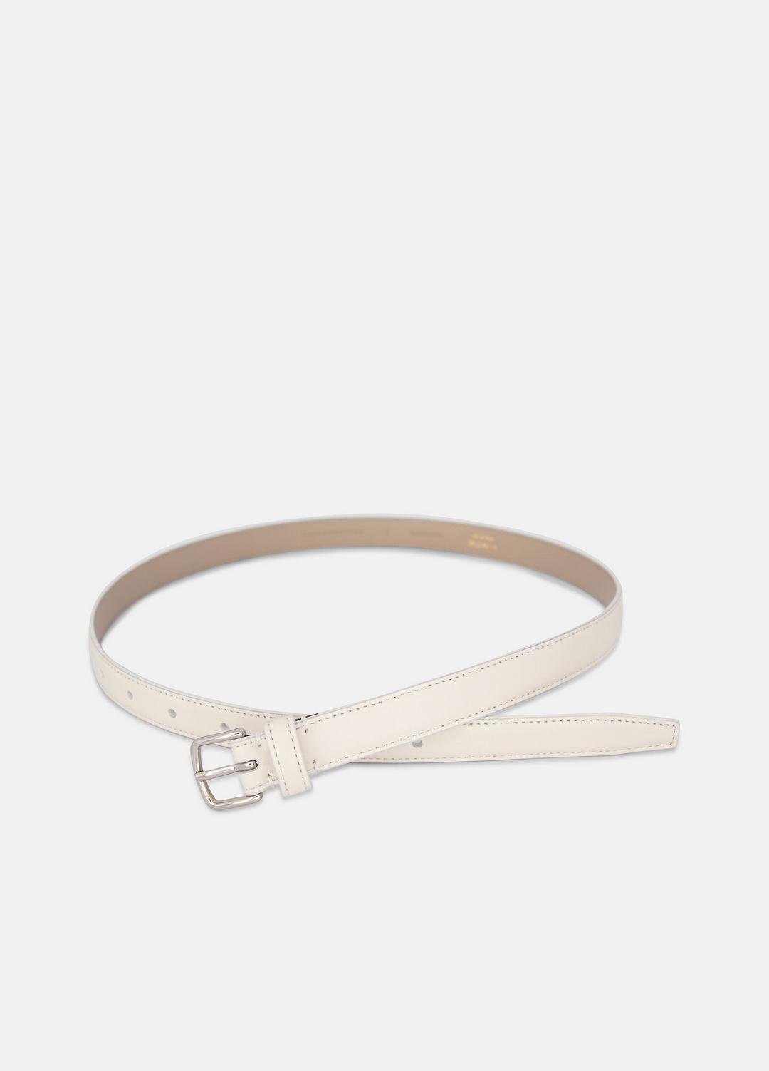 Women’s 20mm Stitched Leather Belt in Belts MILK | VINCE Women