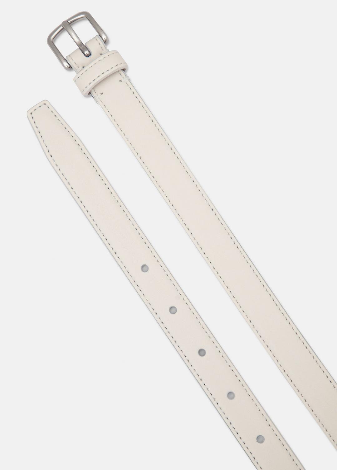 Women’s 20mm Stitched Leather Belt in Belts MILK | VINCE Women
