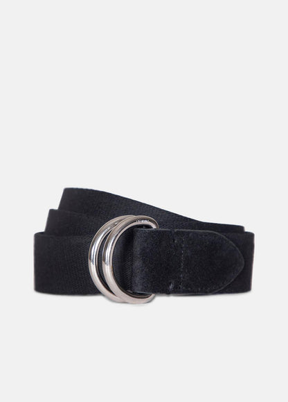 Women’s 30mm Webbing D-Ring Belt in Belts BLACK | VINCE Women