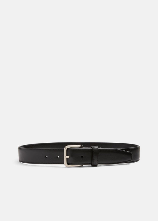 Women’s Classic Leather Belt in Accessories BLACK | VINCE Women