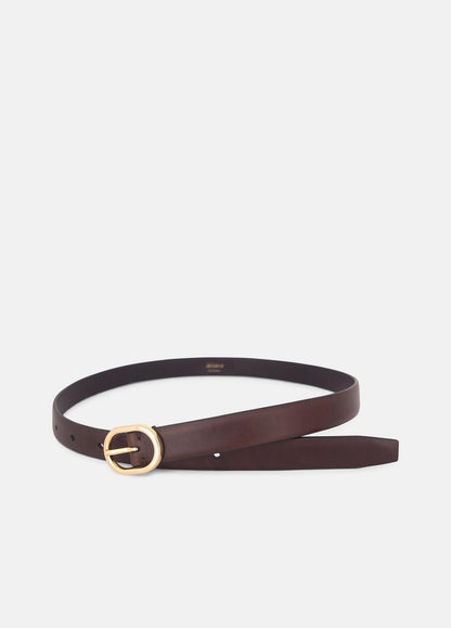 Women's 20mm Spazzolato Leather Belt in Belts CACAO BROWN | VINCE Women