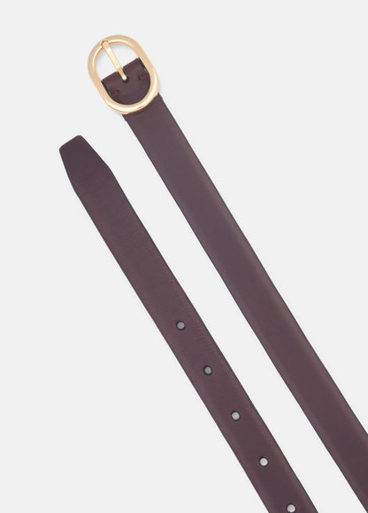 Women's 20mm Spazzolato Leather Belt in Belts CACAO BROWN | VINCE Women