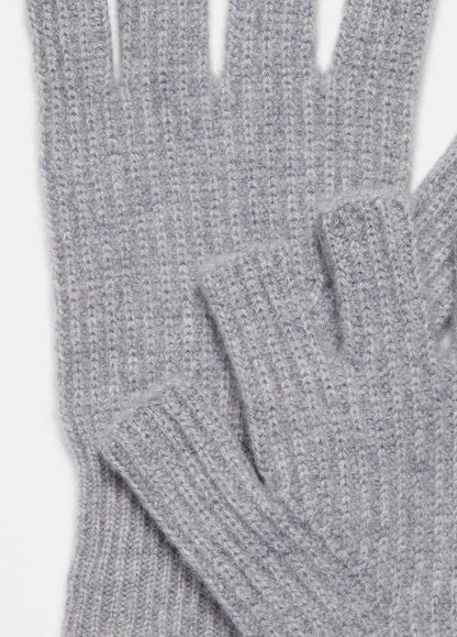 Plush Cashmere Rib-Knit Fingerless Glove in Gloves GREY | VINCE Women