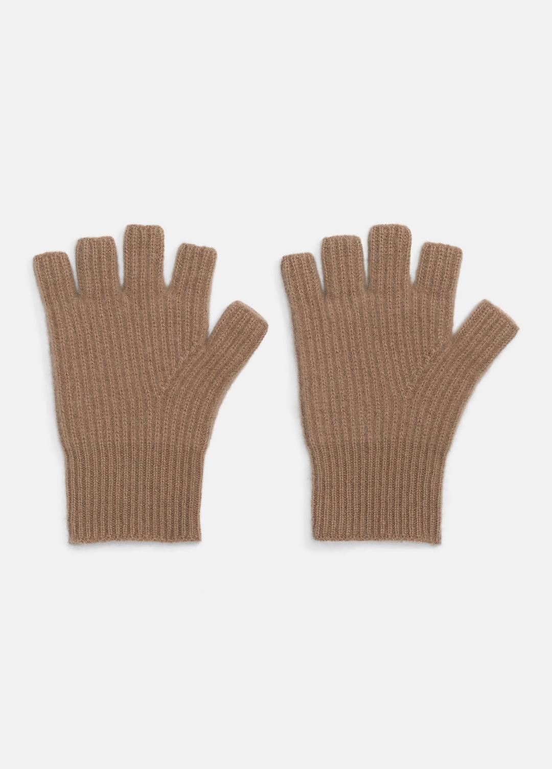 Plush Cashmere Rib-Knit Fingerless Glove in Gloves BISCOTTI | VINCE Women
