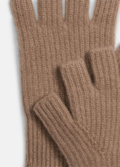 Plush Cashmere Rib-Knit Fingerless Glove in Gloves BISCOTTI | VINCE Women