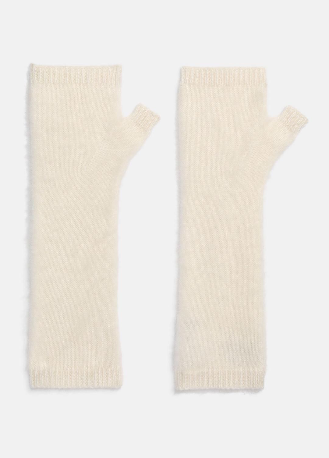 Brushed Cashmere Arm Warmers in Gloves IVORY | VINCE Women