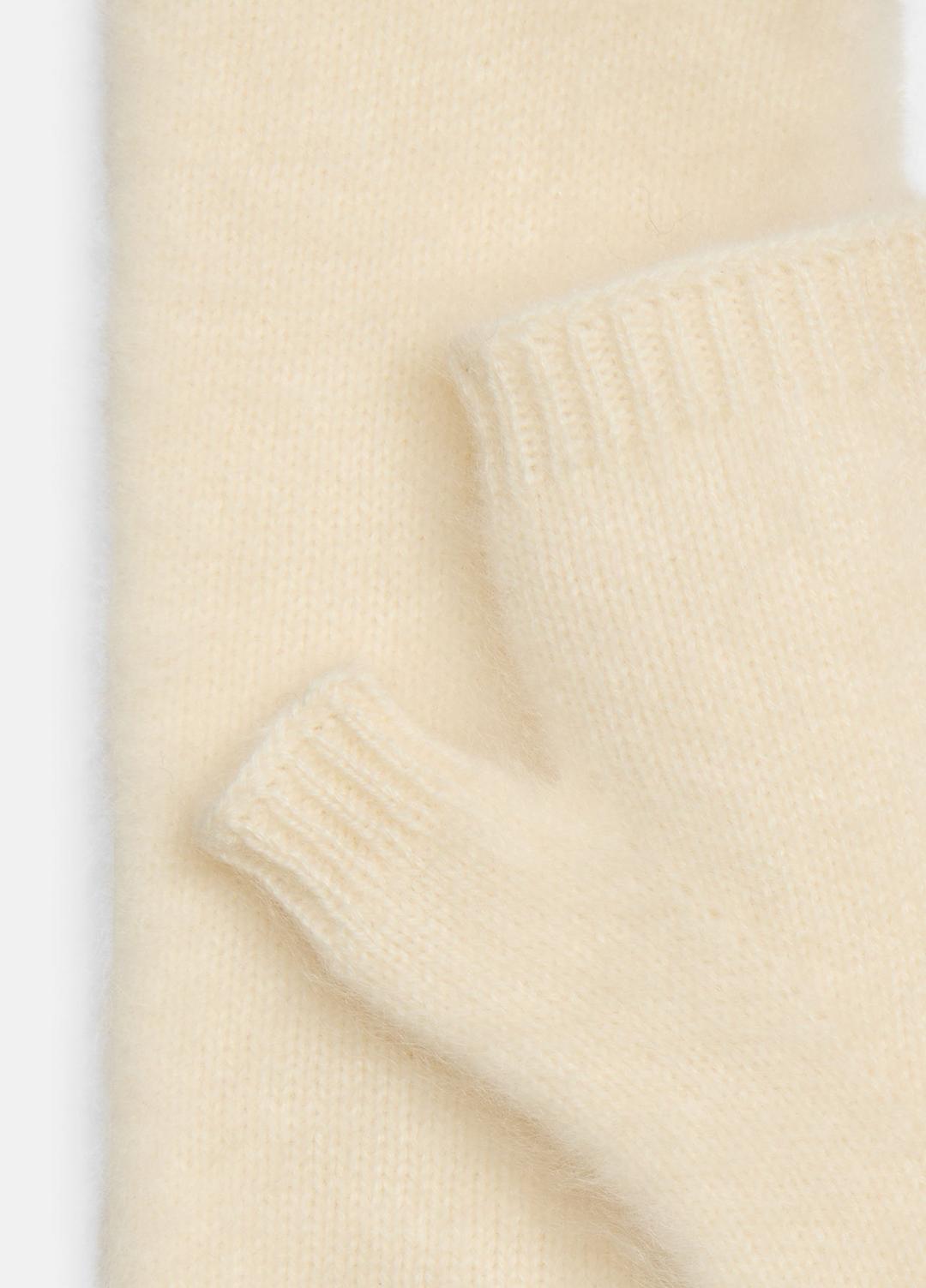 Brushed Cashmere Arm Warmers in Gloves IVORY | VINCE Women