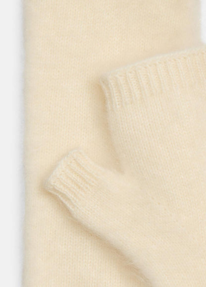 Brushed Cashmere Arm Warmers in Gloves IVORY | VINCE Women
