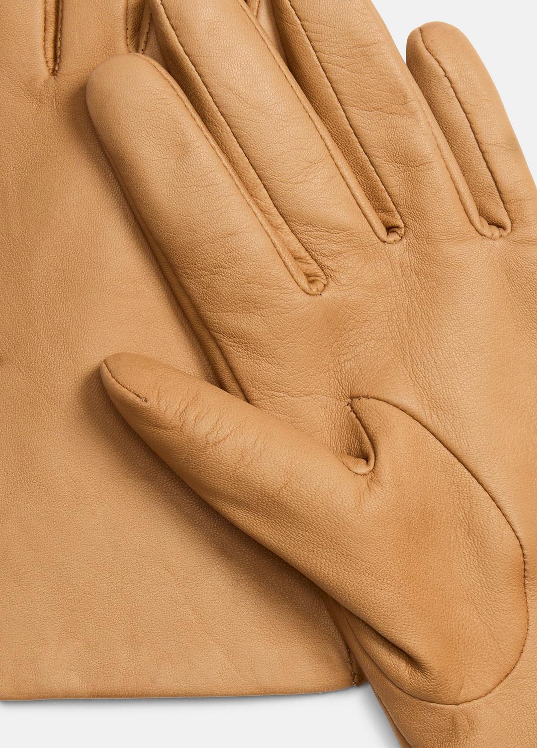 Cashmere-Lined Short Leather Glove in Gloves BRUNA | VINCE Women