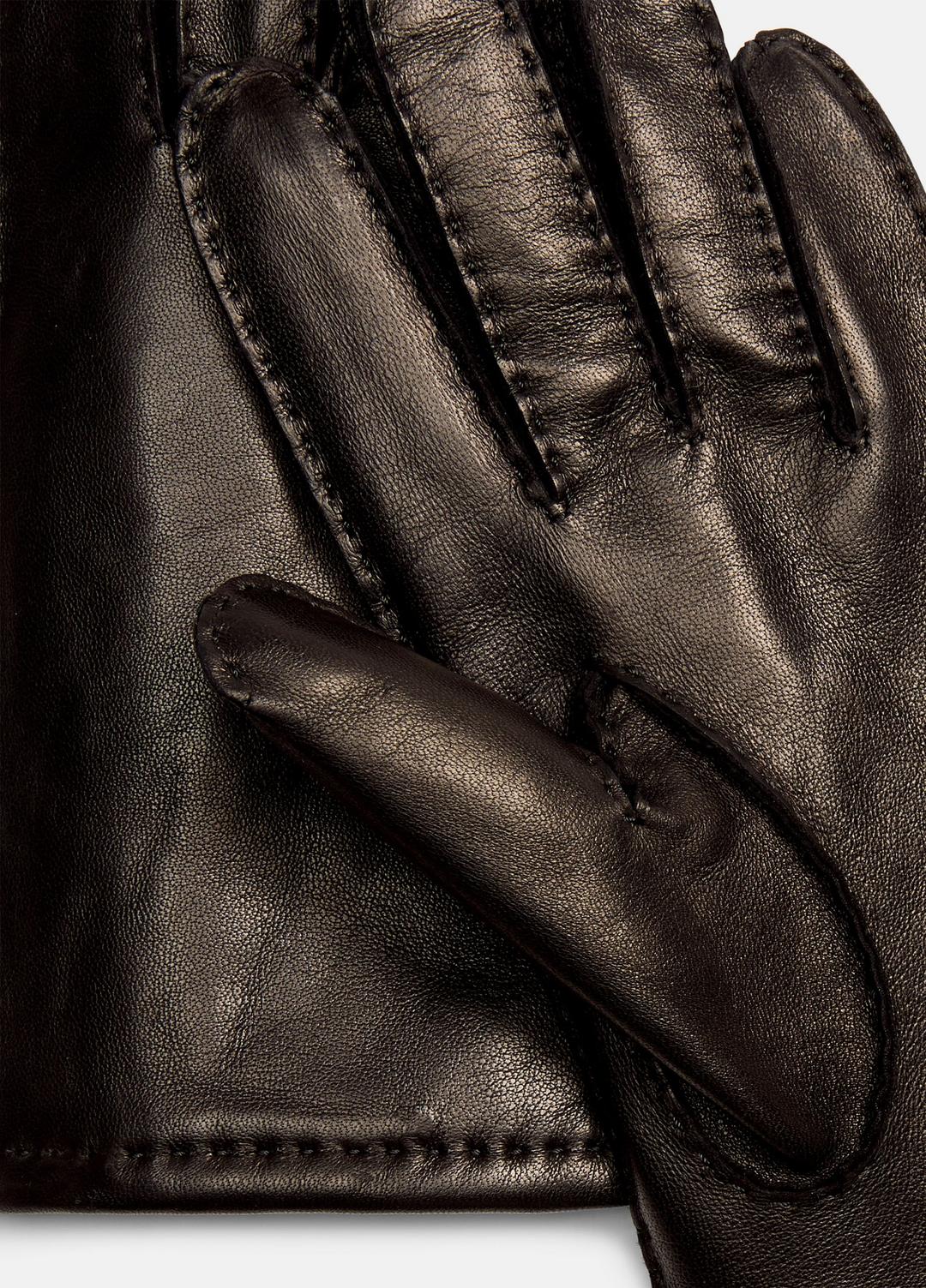 Cashmere-Lined Leather Driving Glove in Gloves BLACK | VINCE Women