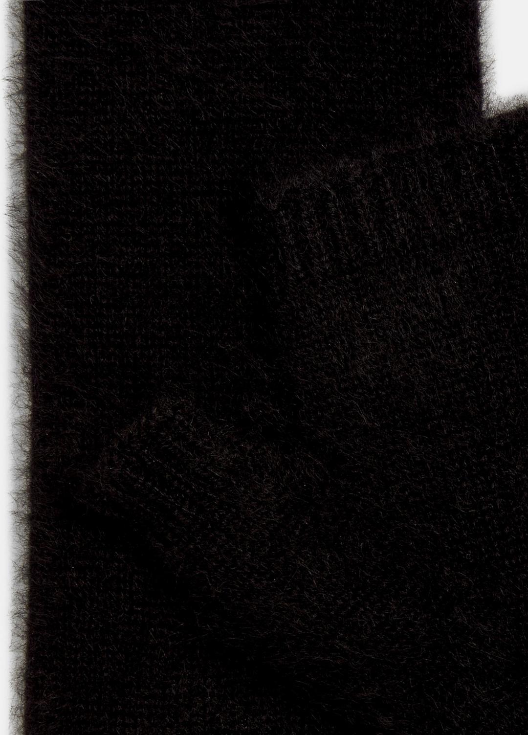 Brushed Cashmere Arm Warmers in Gloves BLACK | VINCE Women