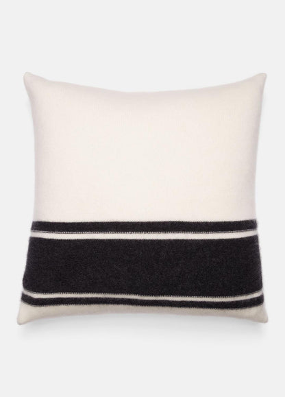 Cashmere Jersey Stripe Pillow in Pillows & Blankets BLANC | VINCE Women
