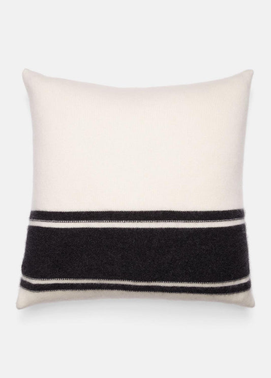 Cashmere Jersey Stripe Pillow in Pillows & Blankets BLANC | VINCE Women