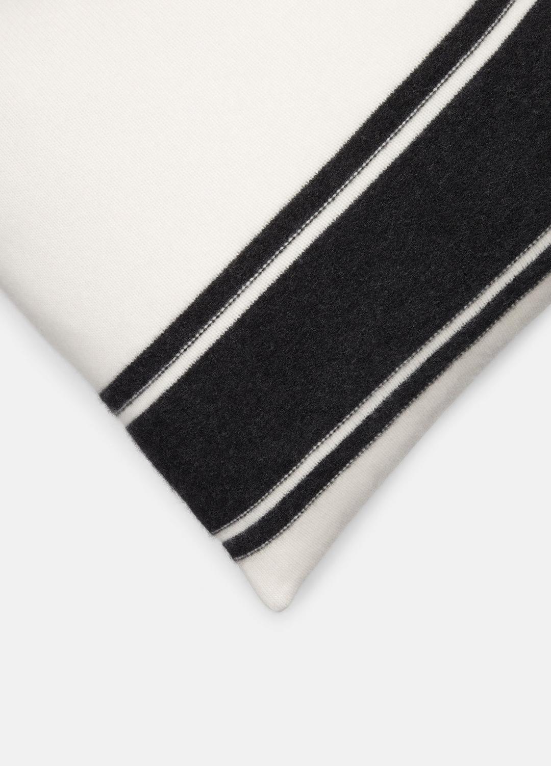 Cashmere Jersey Stripe Pillow in Pillows & Blankets BLANC | VINCE Women