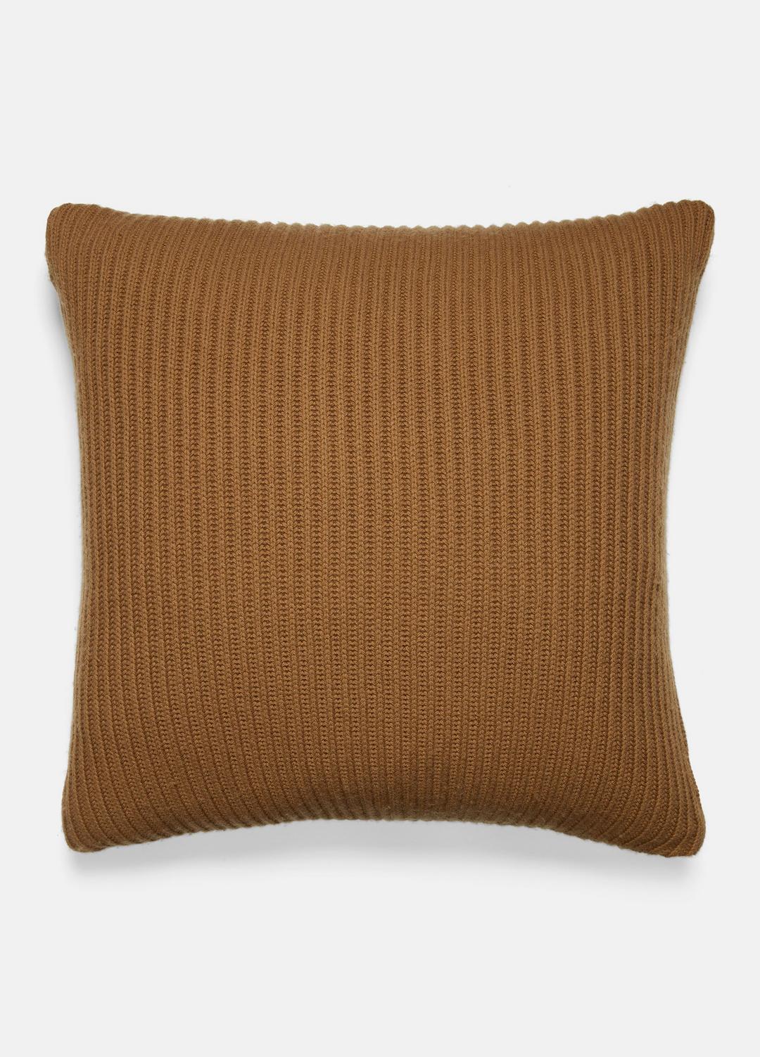 Wool and Cashmere Cardigan-Stitch Pillow in Pillows & Blankets MINK | VINCE Women