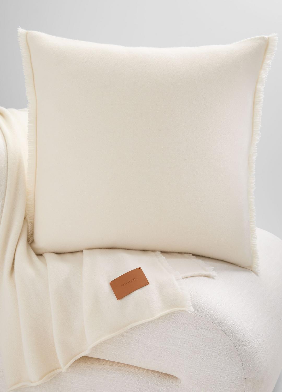 Cashmere Reverse Jersey Pillow in Pillows & Blankets BLANC | VINCE Women