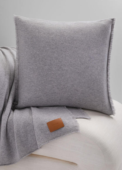 Cashmere Reverse Jersey Pillow in Pillows & Blankets HEATHER GREY | VINCE Women