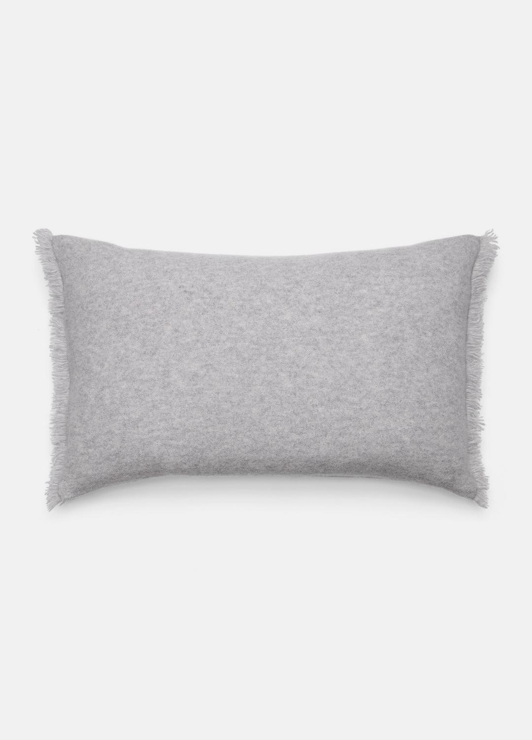 Cashmere Reverse Jersey Rectangle Pillow in Pillows & Blankets HEATHER GREY | VINCE Women