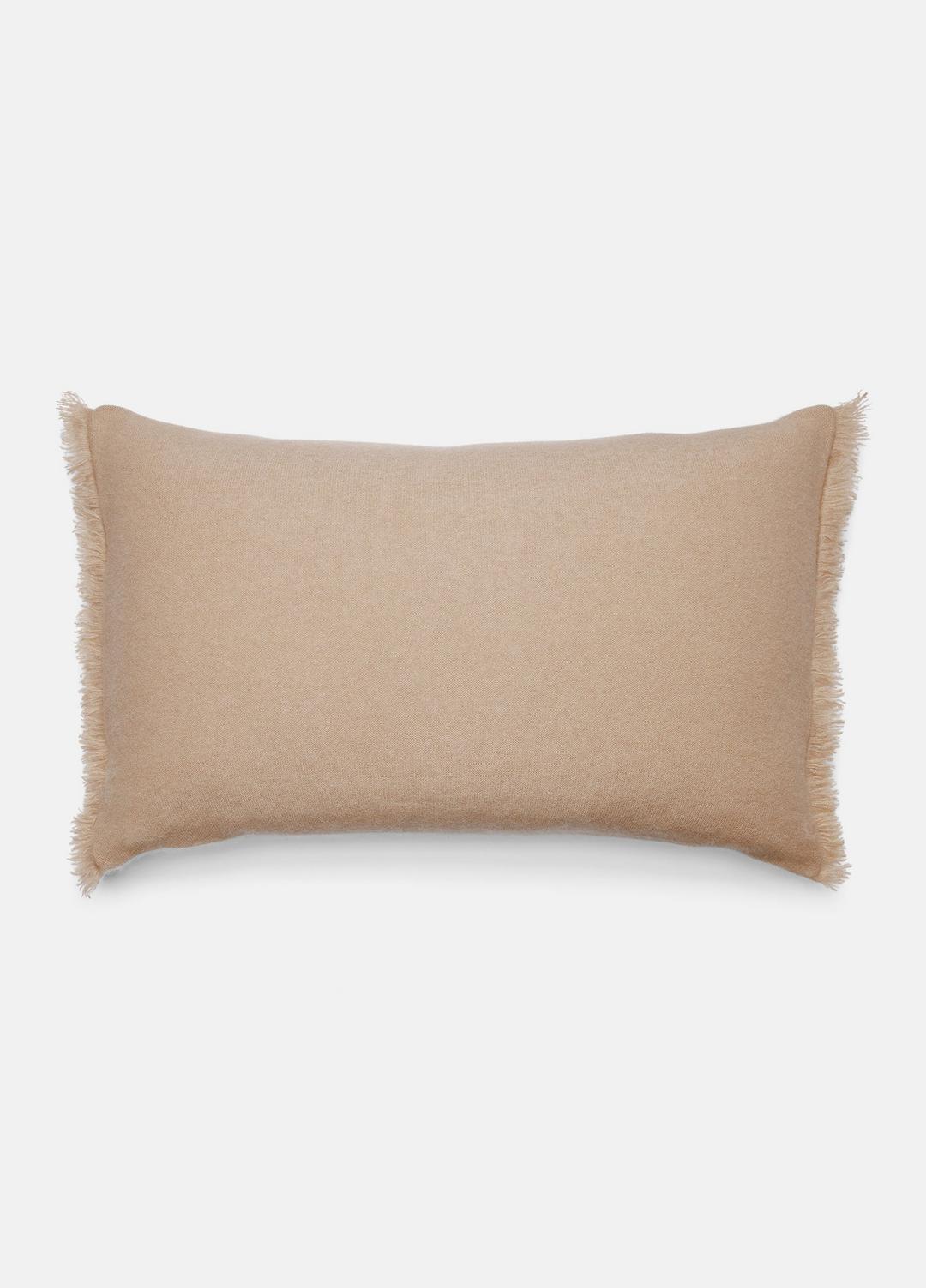 Cashmere Reverse Jersey Rectangle Pillow in Pillows & Blankets CAMEL | VINCE Women
