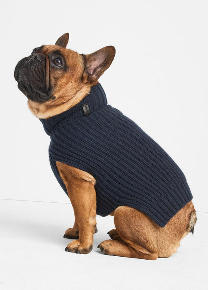Wool and Cashmere Shaker-Stitch Dog Sweater in Dog Accessories COASTAL BLUE | VINCE Women