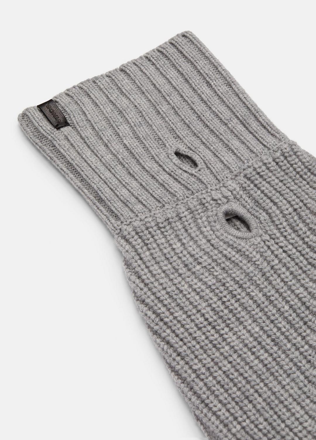 Wool and Cashmere Shaker-Stitch Dog Sweater in Dog Accessories HEATHER GREY | VINCE Women