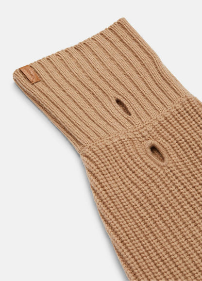 Wool and Cashmere Shaker-Stitch Dog Sweater in Dog Accessories CAMEL | VINCE Women
