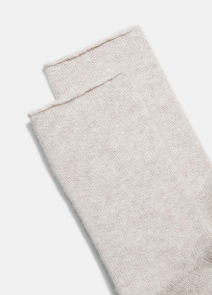 Women's Cashmere Jersey Short Sock in Accessories HEATHER MARBLE | VINCE Women