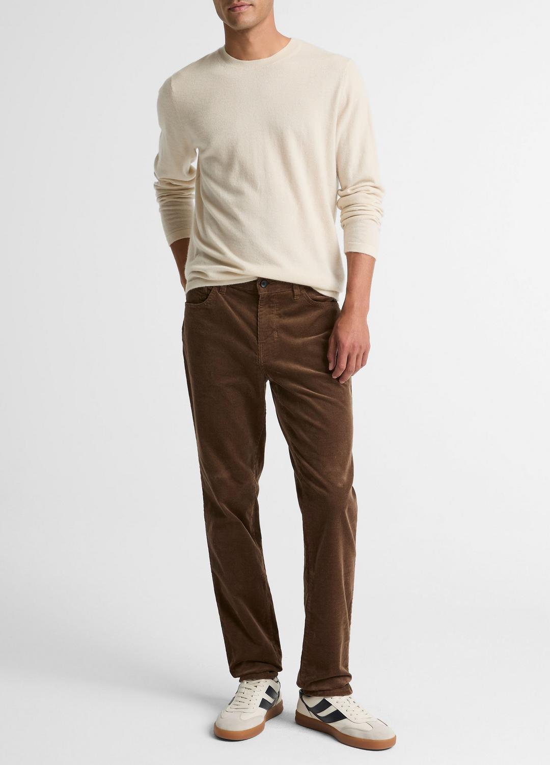 Dylan Slim 5-Pocket Stretch-Cotton Corduroy Pant in Trousers LIGHT MISSION | VINCE Men