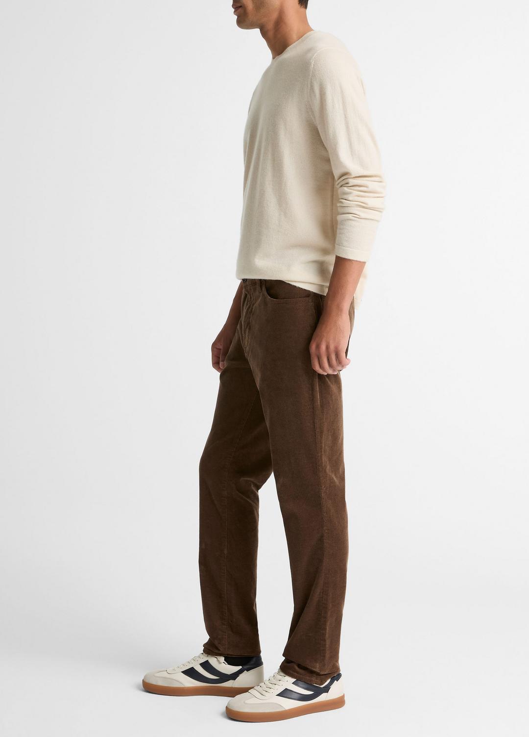 Dylan Slim 5-Pocket Stretch-Cotton Corduroy Pant in Trousers LIGHT MISSION | VINCE Men