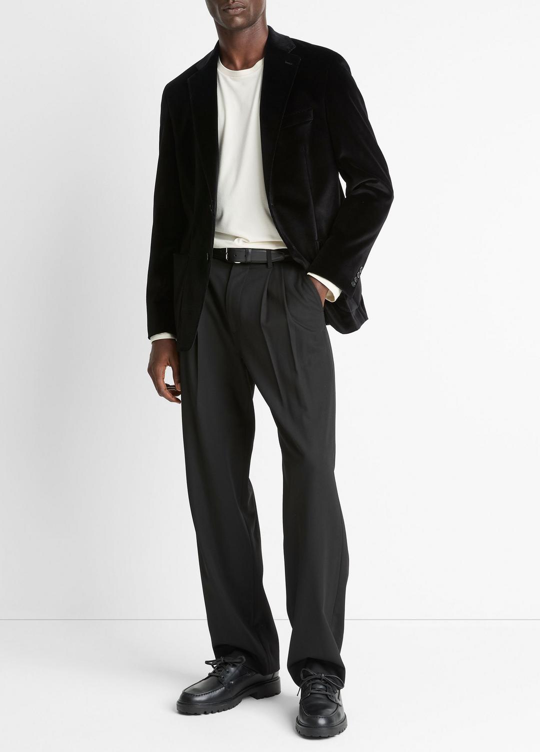 Cotton Velvet Classic Sport Coat in Blazers BLACK | VINCE Men
