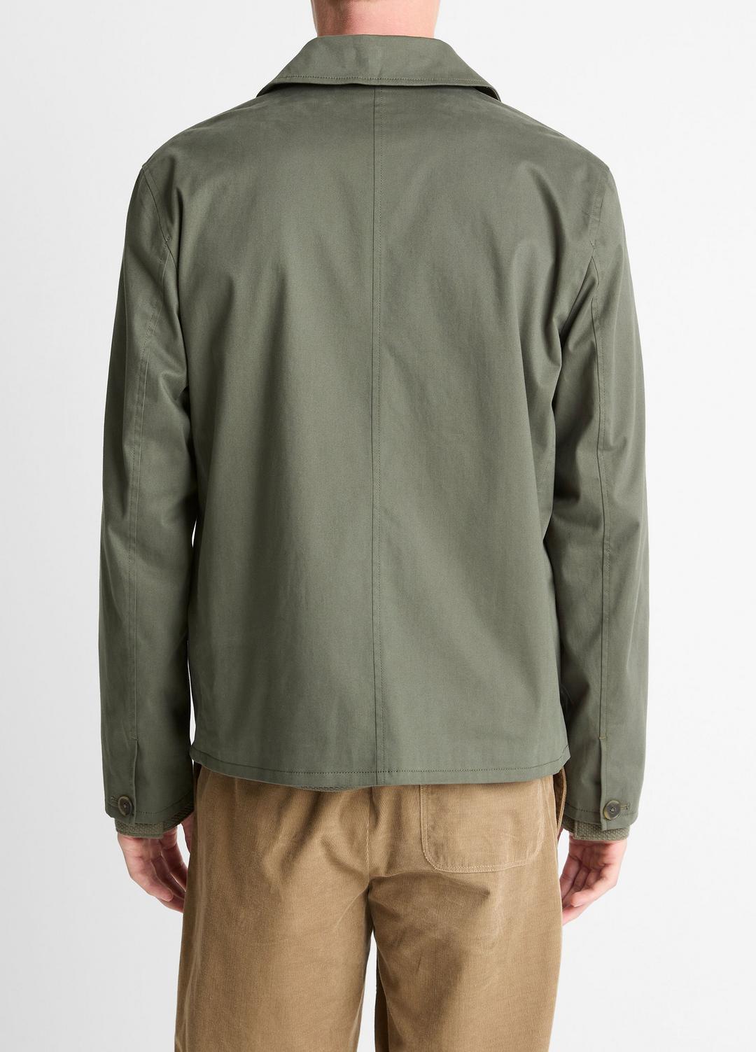 Italian Peached Stretch-Cotton Jacket in Jackets SYCAMORE | VINCE Men