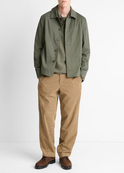 Italian Peached Stretch-Cotton Jacket in Jackets SYCAMORE | VINCE Men