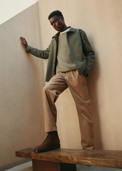 Italian Peached Stretch-Cotton Jacket in Jackets SYCAMORE | VINCE Men