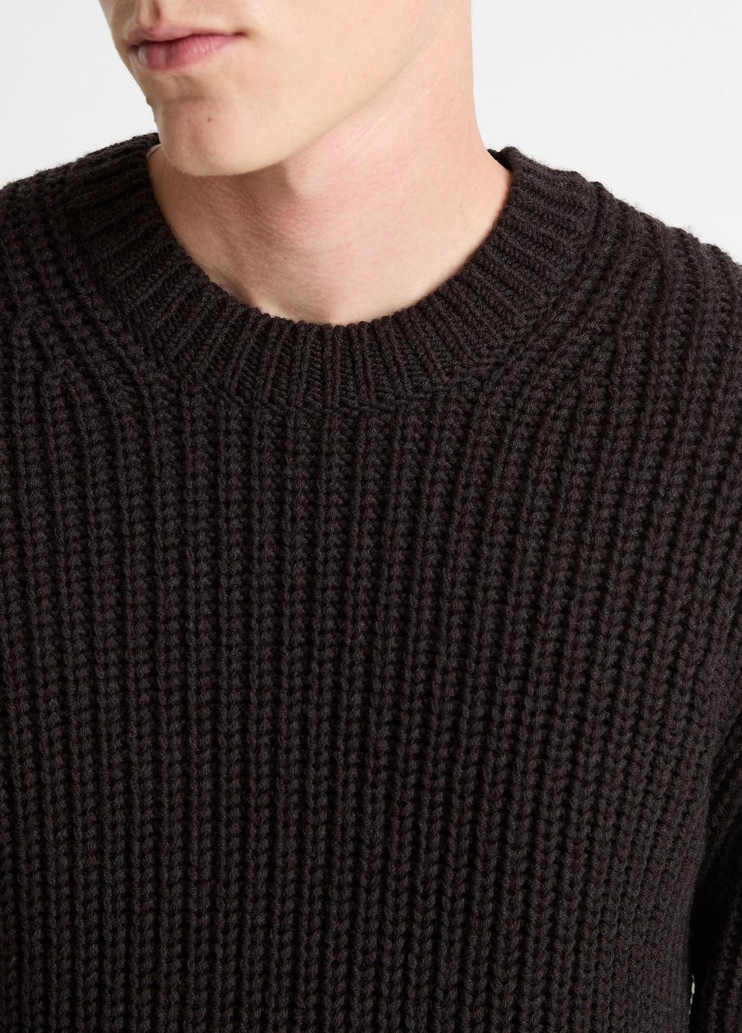 Utility Shaker Merino Wool Sweater in Crew Neck HEATHER MISSION | VINCE Men