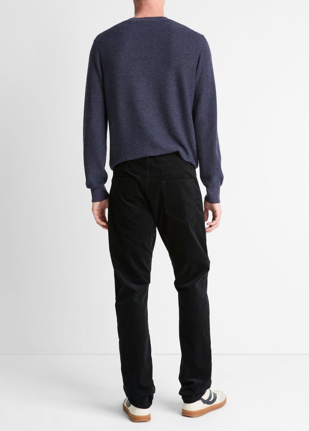 Dylan Slim 5-Pocket Stretch-Cotton Corduroy Pant in Trousers BLACK | VINCE Men