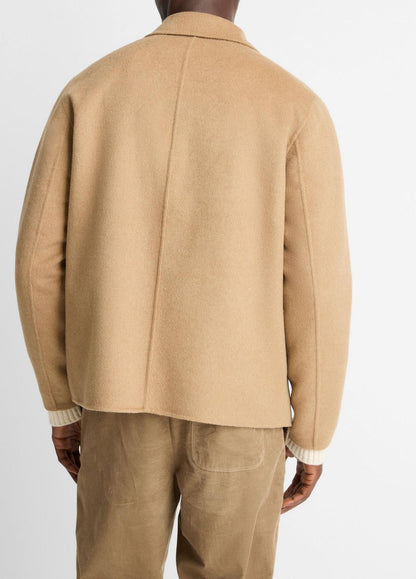 Splittable Wool-Blend Zip-Front Jacket in Jackets CAMELLO | VINCE Men